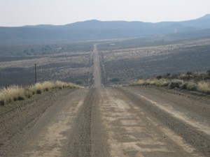 Long distances between valleys in the Karoo Region 