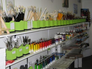 A variety  of Art Supplies for sale at "Simply Art" studio