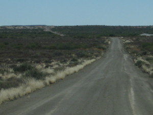 dirt road ahead...